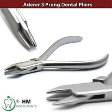 Orthodontic Aderer Pliers Three Prong Ortho Pliers Wire Bending Loop Forming