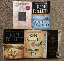 Ken Follett 5 Book Lot 3 Hc 2 Pb The Pillars Of The Earth Fall Of Giants 