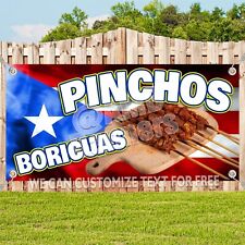 Pinchos Boricuas Advertising Vinyl Banner Flag Sign Many Sizes Spanish