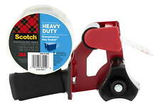 Scotch Heavy Duty Packaging Tape Dispenser Black And Red No Tape Included.