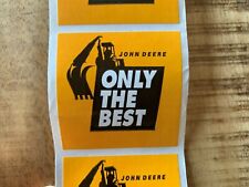 Vintage Original John Deere Sticker Backhoe Only The Best Quantity 5