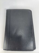 Fossil Genuine Leather Black Notepad Card Holder Case