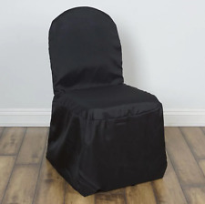 Black Polyester Banquet Chair Cover For Party Events Weddings 10253050100