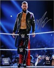 Finn Balor Wwe Signed 8 X 10 Sitting On Top Turnbuckle With Jacket On Photo