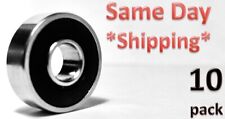 Skateboard 608-2rs Ball Bearings 8x22x7 Two Rubber Sealed Chrome 608rs 10qty