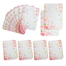 100pack Flower Earring Cards For Display Necklace Card Jewelry Display Hanging C