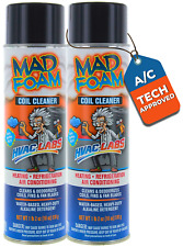 Mad Foam Ac Coil Cleaner Foaming For Ac Heating Refrigeration Unit - 2 Pack