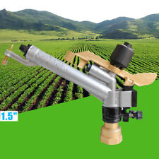 1.5 360 Rain Spray Gun Adjustable Impact Sprinkler Large Area Water Irrigation