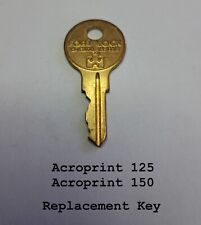 Acroprint 125 150 Replacement Key
