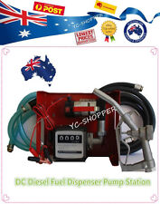 12 Volt 24 Volt Diesel Fuel Dispenser Transfer Pump -flow Meter Hose And Nozzle