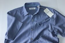 Tommy Bahama Camp Shirt Coconut Point Micro Check Eclipse Blue Ss New Medium M