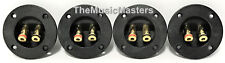 4x Gold Plated Banana Push Terminal Cup For Car Home Audio Speaker Box Cabinet