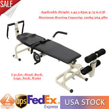 Lumbar Stretch Tool Device Traction Bed Therapy Table Fit Cervical Spine Massage