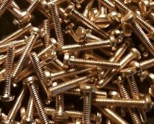 2-56 X 12 Pan Head Slotted Solid Brass Machine Screws Select Qty