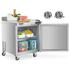 Restaurant Worktop Refrigerator 28in. Etl Certified Undercounter Single Door