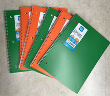 Pengear Poly 1-subject Notebook 80 Sheet College Ruled Assorted Color Lot Of 6