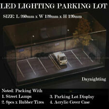 Parking Lot Scenery Display Case For 164 Led Lighting Garage Acrylic Model Car