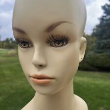  Vtg Jon Renau Female Mannequin Head Wig Earring Display 16 12 Makeup 2