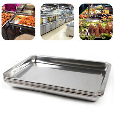 6pcs Stainless Steel Steam Prep Table Hotel Buffet Food Pans Full Size 1.3