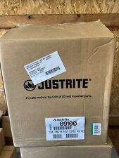 New Justrite 09100 Red Galvanized Steel Oily Waste Safety Can Wfoot Lever 6 Gal
