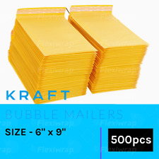 500 Pcs Kraft Bubble Mailers 0 6x9 Shipping Mailing Padded Envelope Bags