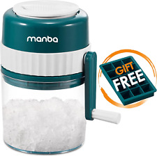 Manba Ice Shaver And Snow Cone Machine - Premium Portable Ice Crusher And Shave