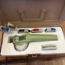 Vintage Dymo 1610 Label Maker W Tapes In Hard Case - Uses 14 Or 38 Tapes