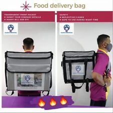 Food Delivery Backpack Expandable Insulated Hot Pizza Bags For Delivery Bike...