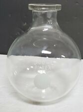 Pyrex 500ml Flask Round Flat Bottom 5 Inch Tall 4 Width Pre-owned. Read