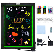 Vevor Led Message Writing Board 16x12 Illuminated Erasable Lighted Chalkboard
