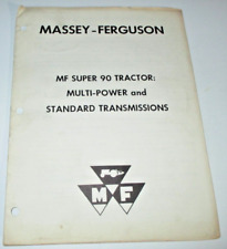 Massey Ferguson Mf Super 90 Tractor Multi-power Standard Transmissions Manual