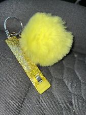 Credit Card Atmgas Grabber Key Chain With Pom Pom And Gripper - Free Ship