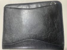 Padfolio Business Leather Portfolio Zippered Notebook Binder Office Organizer
