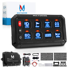 Mictuning 8gang Switch Panel Blue Multifunction Auxiliary Circuit Control 1224v