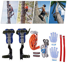 Portable Tree Climbing Spike Set Adjustable Pole Climbing Gear Kit Wsafety Belt