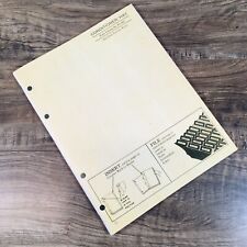 Parts Manual For John Deere Hay Conditioner For 5 8 9 20a Sickle Mowers Pc-502
