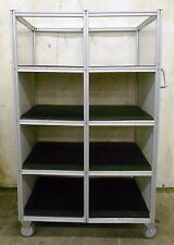 8020 Industrial Material Handling Cart 8 Shelves 34 Depth 19 W. 13 34 H