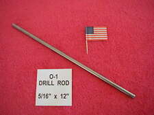 516 X 12 Drill Rod 0-1 Tool Steel Precision Ground .3125 Machinist