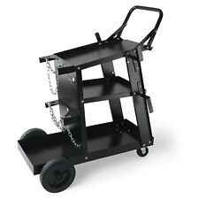 Welding Cart 3-tier 400 Lbs Welder Welding Cart With 360 Swivel Wheels
