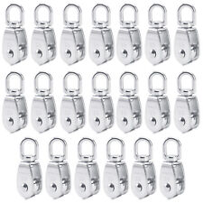 Auinn Stainless Steel Single Pulley Block M15 Wire Rope Crane Pulley Block 20pcs