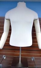 Largexl Male Man Mannequin Dress Form On Stand With Removable Arms
