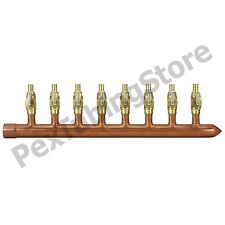 8 Port 12 Pex Manifold With Valves By Sioux Chief 672xv0810 Sweat R