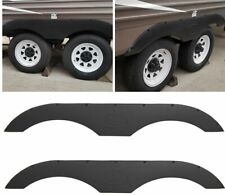 Pair Of Tandem Trailer Fenders Skirt In Black For Rvs Campers And Trailers