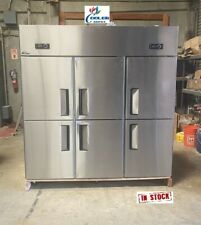 New 6 Door Commercial Reach In Freezer 72 X 29 X 75 110v 220v Cooler Al46