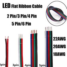 Flat Ribbon Cable 23456-way Flexible Pvc Extension Led Connector Wire Cable
