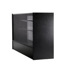 Full Vision Display 48 Wood Glass Retail Showcase With Aluminum Frame Shelf