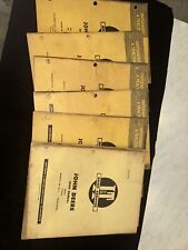 Vintage Lot Of 6 It John Deere Tractor Shop Service Manuals
