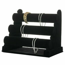Velvet Bracelet Holder 3 Tiers Velvet Rack Bracelet Stand For Jewelry Necklace