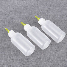 6x50ml Glue Applicator Needle Squeeze Bottle Clear White Quilling Diy Craft Tool