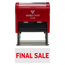 Basic Final Sale Self-inking Office Rubber Stamp Red - Medium